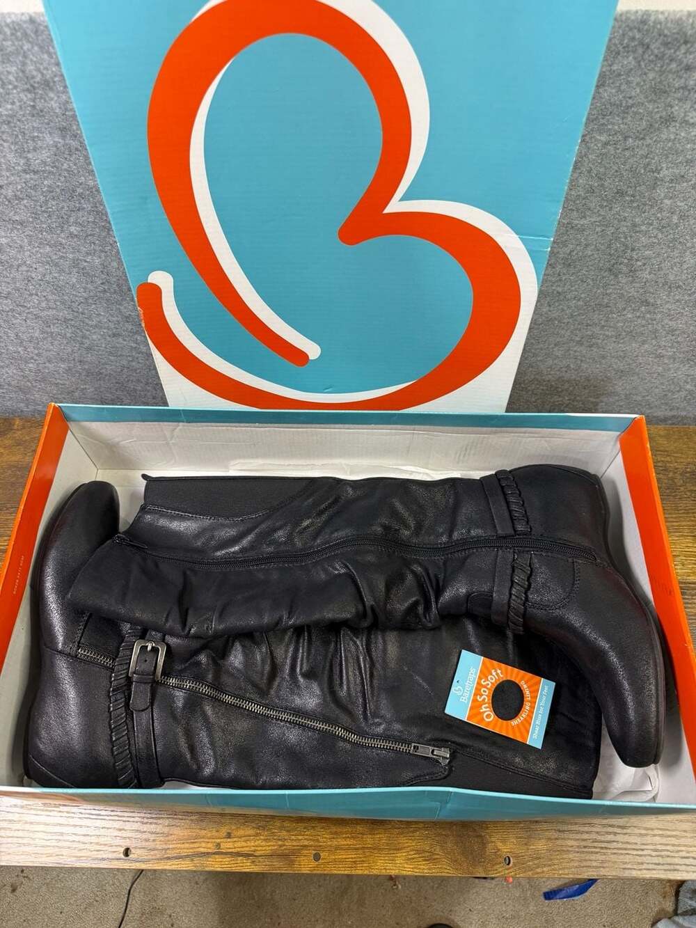BareTraps Shania Women's Black Slouchy Knee-High Boots Size 8M